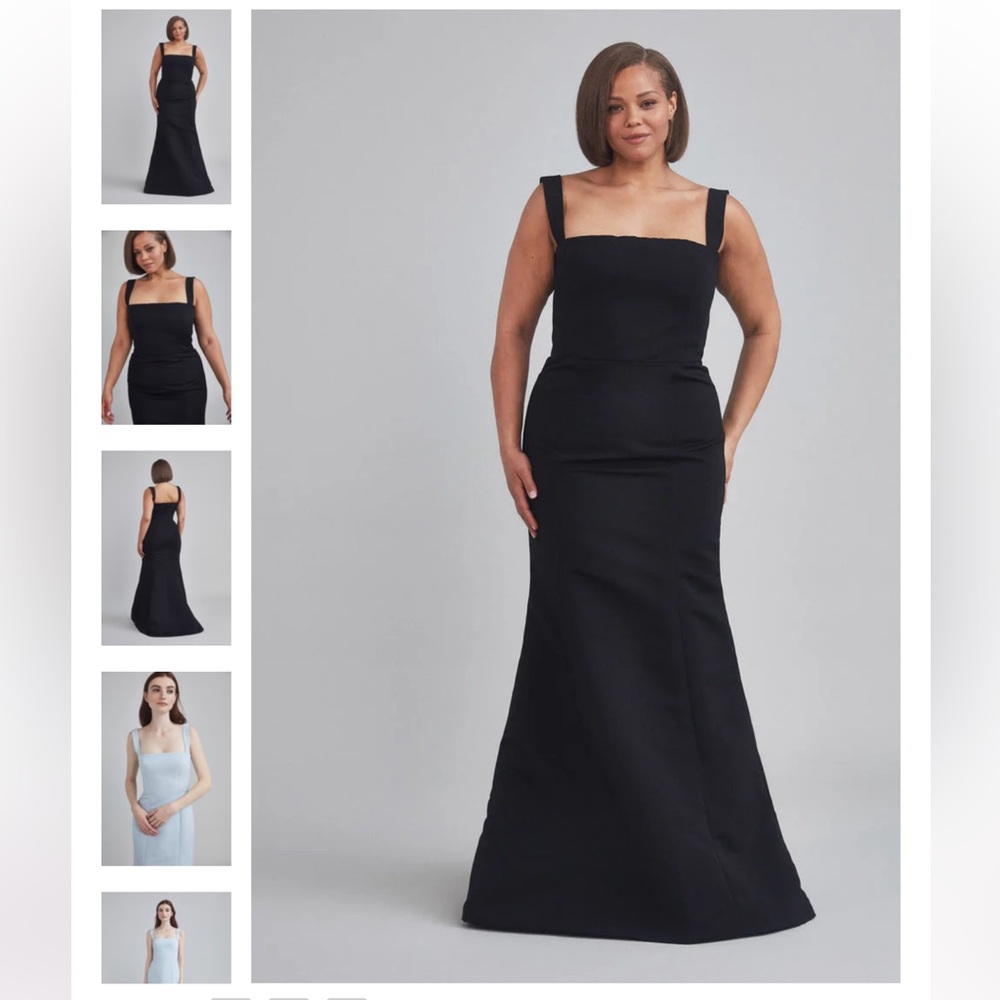 Black Bridesmaid Dress / Evening Gown